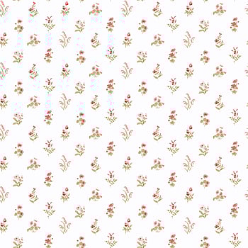 Galerie Wallcoverings Product Code PF38168 - Pretty Prints Wallpaper Collection - Cream, Red, Yellow-Green, Ochre Colours -  