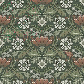 Galerie Wallcoverings Product Code S24124 - Sommarang 2 Wallpaper Collection - Green Colours -  
