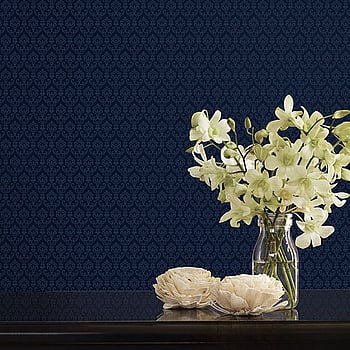 Galerie Wallcoverings Product Code SK34736 - Simply Silks 4 Wallpaper Collection - Navy Colours -  