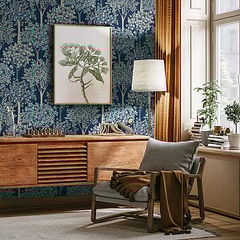 Galerie Wallcoverings Product Code TJ40302 - Mulberry Tree Wallpaper Collection - Blue Colours -  